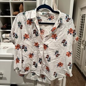 Madewell embroidered button down